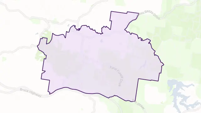 Pomona Area Boundary Map