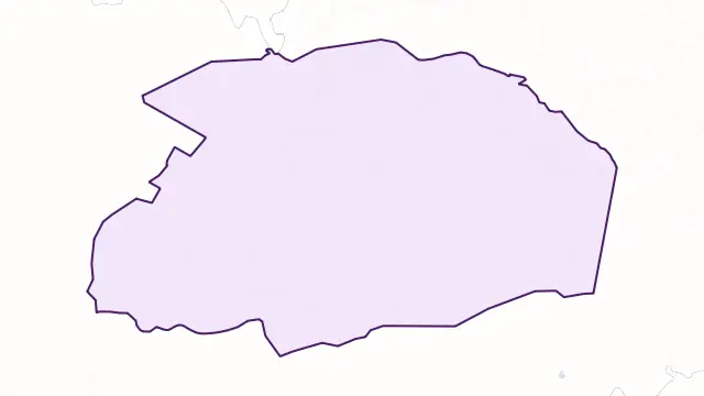 Pony Hills Area Boundary Map