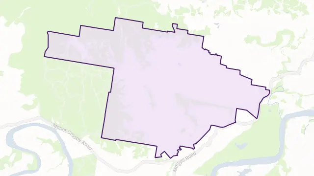 Pullenvale Area Boundary Map