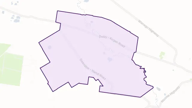 Ranges Bridge Area Boundary Map