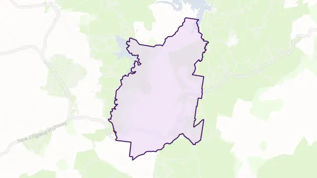 Ravensbourne Area Boundary Map