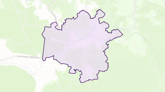 Ravenshoe Area Boundary Map