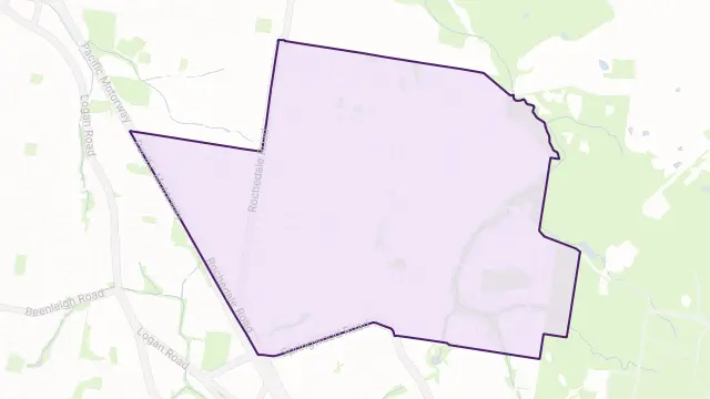 Rochedale South Area Boundary Map