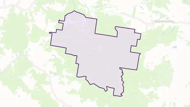 Rocksberg Area Boundary Map
