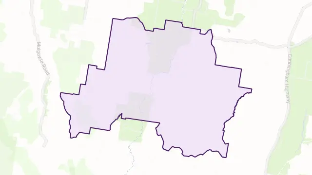 Rosevale Area Boundary Map