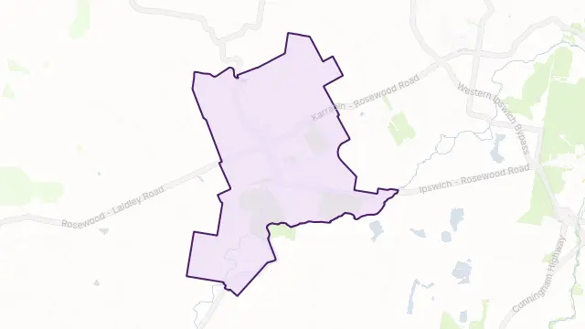 Rosewood Area Boundary Map