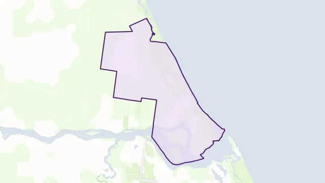 Rules Beach Area Boundary Map