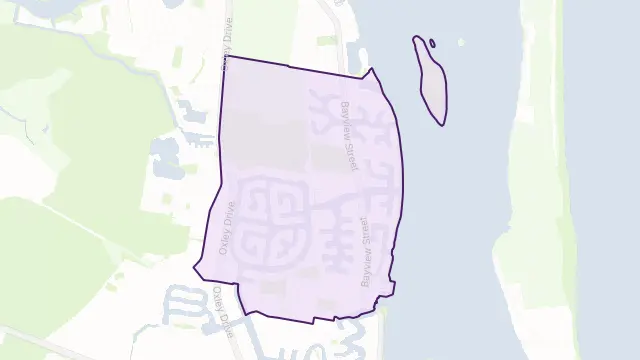 Runaway Bay Area Boundary Map