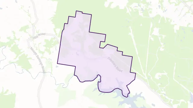 Rush Creek Area Boundary Map