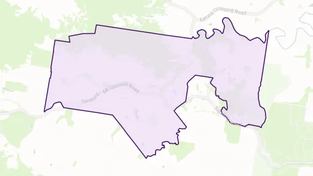 Samford Valley Area Boundary Map