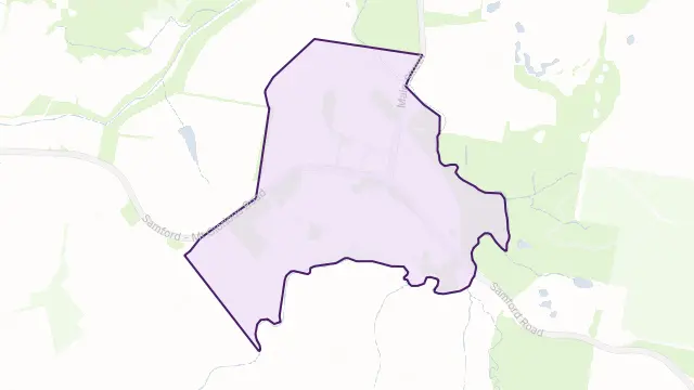 Samford Village Area Boundary Map
