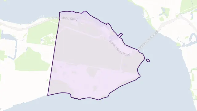 Sandstone Point Area Boundary Map