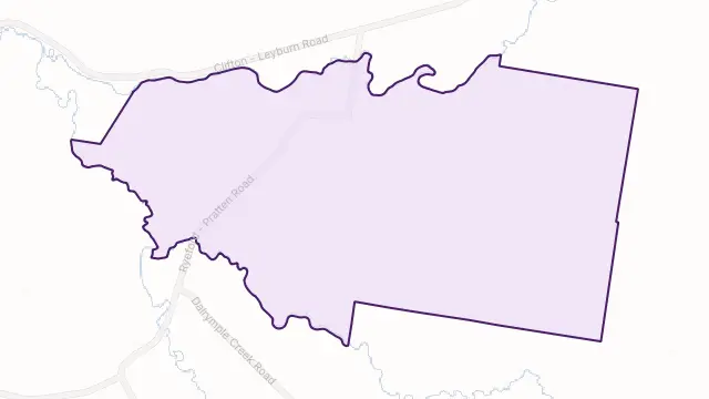 Sandy Camp Area Boundary Map