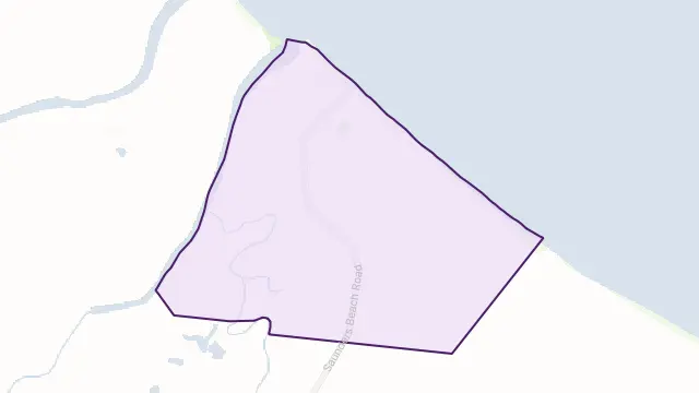 Saunders Beach Area Boundary Map