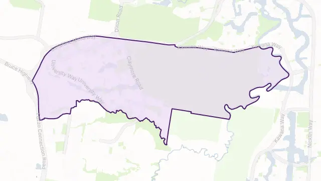 Sippy Downs Area Boundary Map