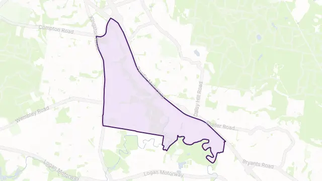Slacks Creek Area Boundary Map