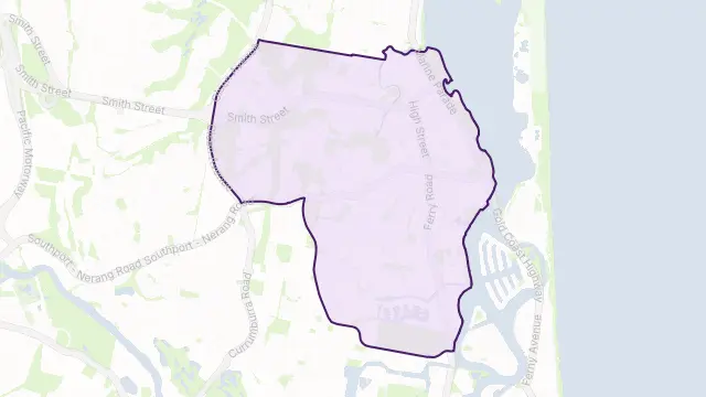 Southport Area Boundary Map