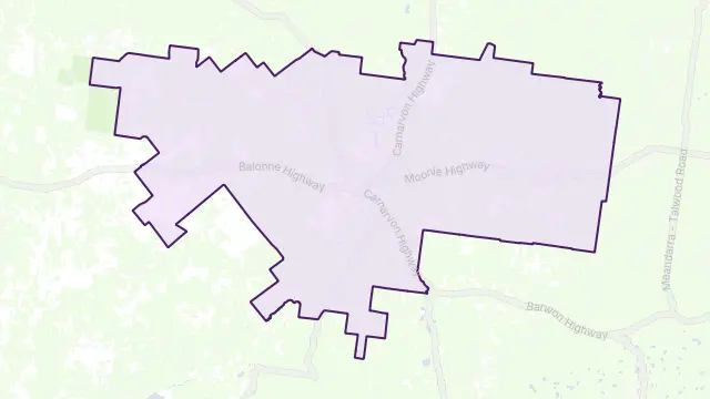 St George Area Boundary Map
