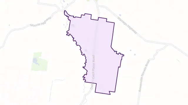 St Ruth Area Boundary Map