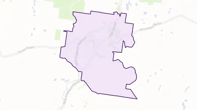 Stanthorpe Area Boundary Map