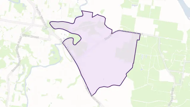 Stapylton Area Boundary Map