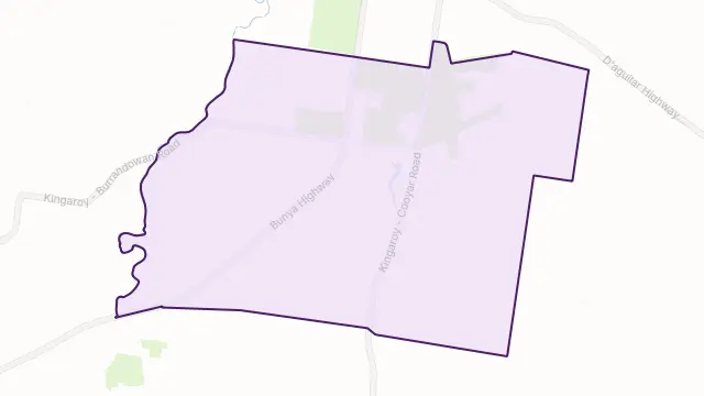 Taabinga Area Boundary Map