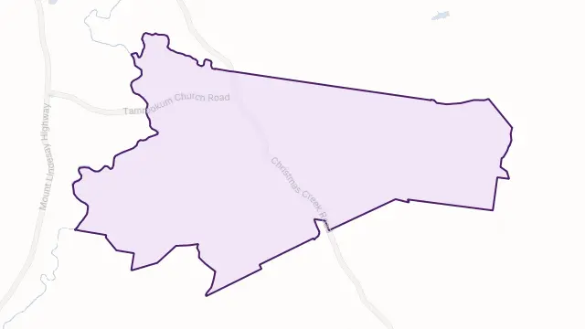 Tabooba Area Boundary Map