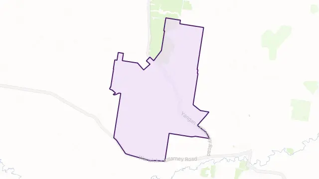 Tannymorel Area Boundary Map
