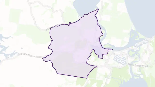 Tewantin Area Boundary Map