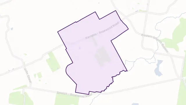 Thagoona Area Boundary Map