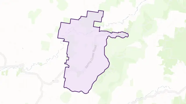 The Falls Area Boundary Map