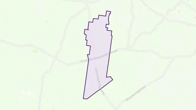 The Gums Area Boundary Map
