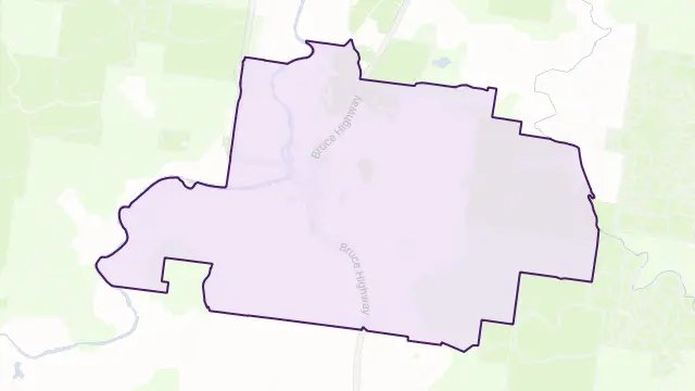 Tiaro Area Boundary Map
