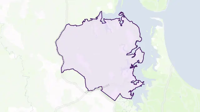 Tin Can Bay Area Boundary Map
