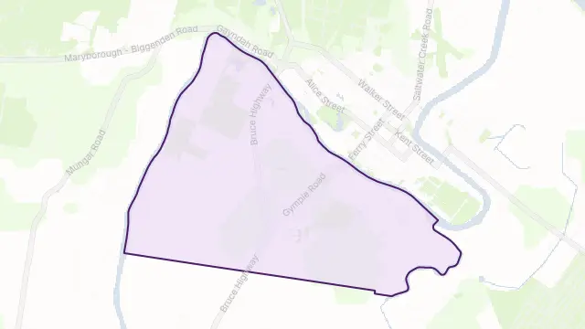 Tinana Area Boundary Map