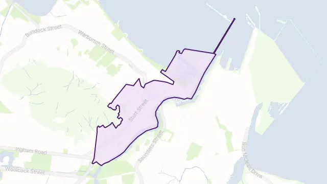 Townsville City Area Boundary Map