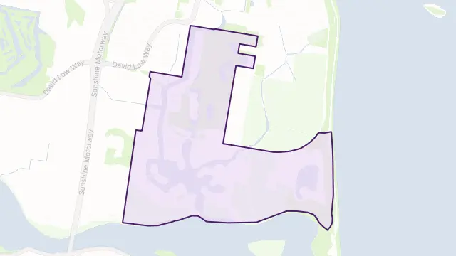 Twin Waters Area Boundary Map