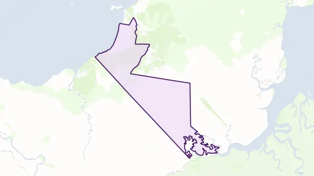 Umagico Area Boundary Map