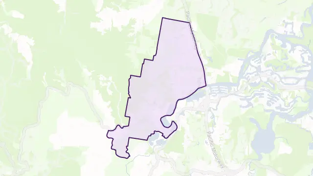 Upper Coomera Area Boundary Map