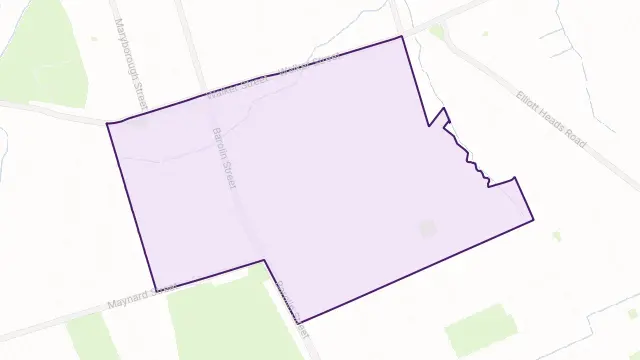 Walkervale Area Boundary Map