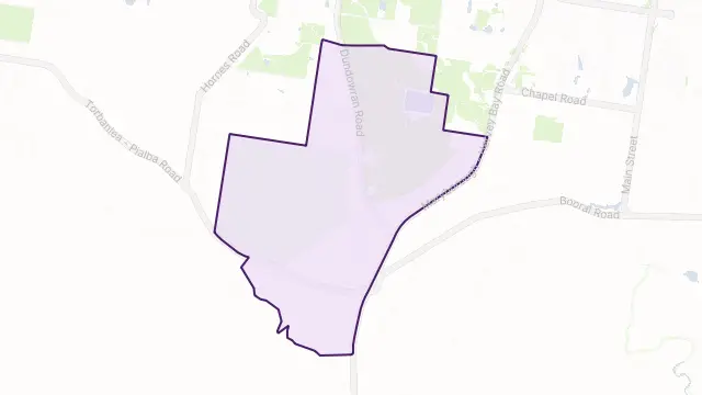 Walligan Area Boundary Map