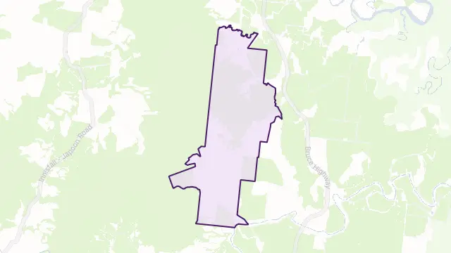 Warrubullen Area Boundary Map