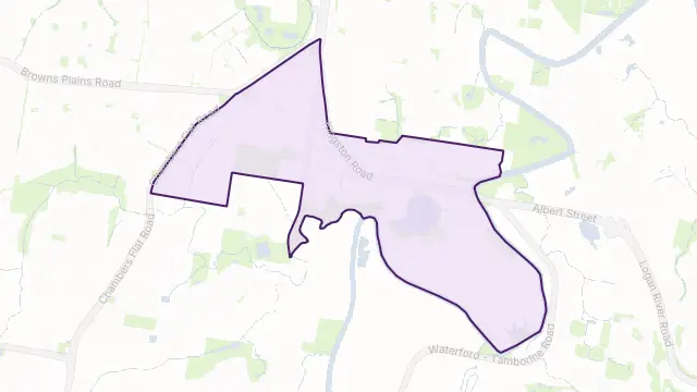 Waterford West Area Boundary Map