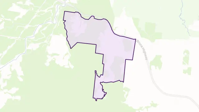 Waugh Pocket Area Boundary Map