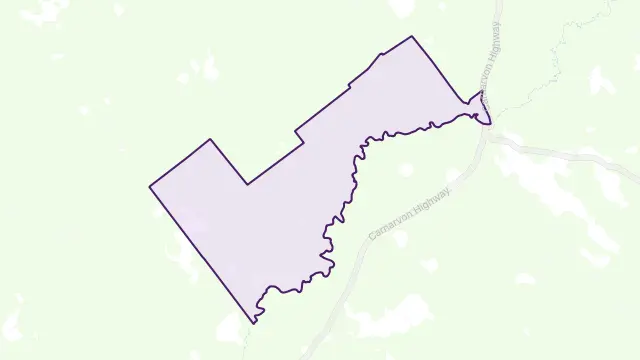 Weribone Area Boundary Map