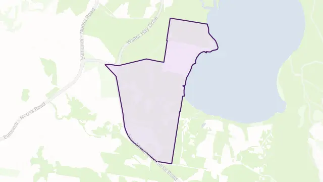 Weyba Downs Area Boundary Map