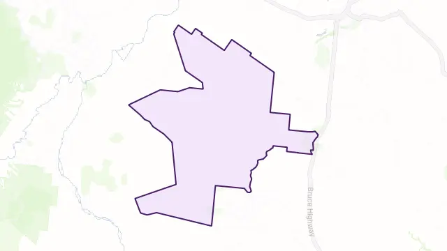 Wharps Area Boundary Map