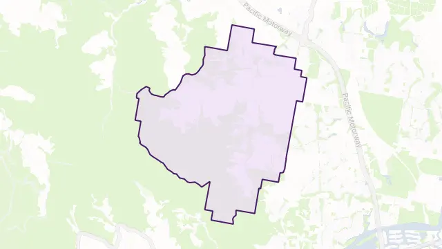Willow Vale Area Boundary Map