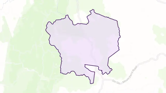 Wonbah Forest Area Boundary Map