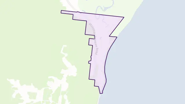 Wonga Beach Area Boundary Map